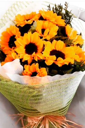ramo de girasoles